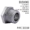 B & K STZ Industries 1/2 in. MIP each X 3/8 in. D FIP Black Malleable Iron Hex Bushing 310UPB-1238 - alternate 2